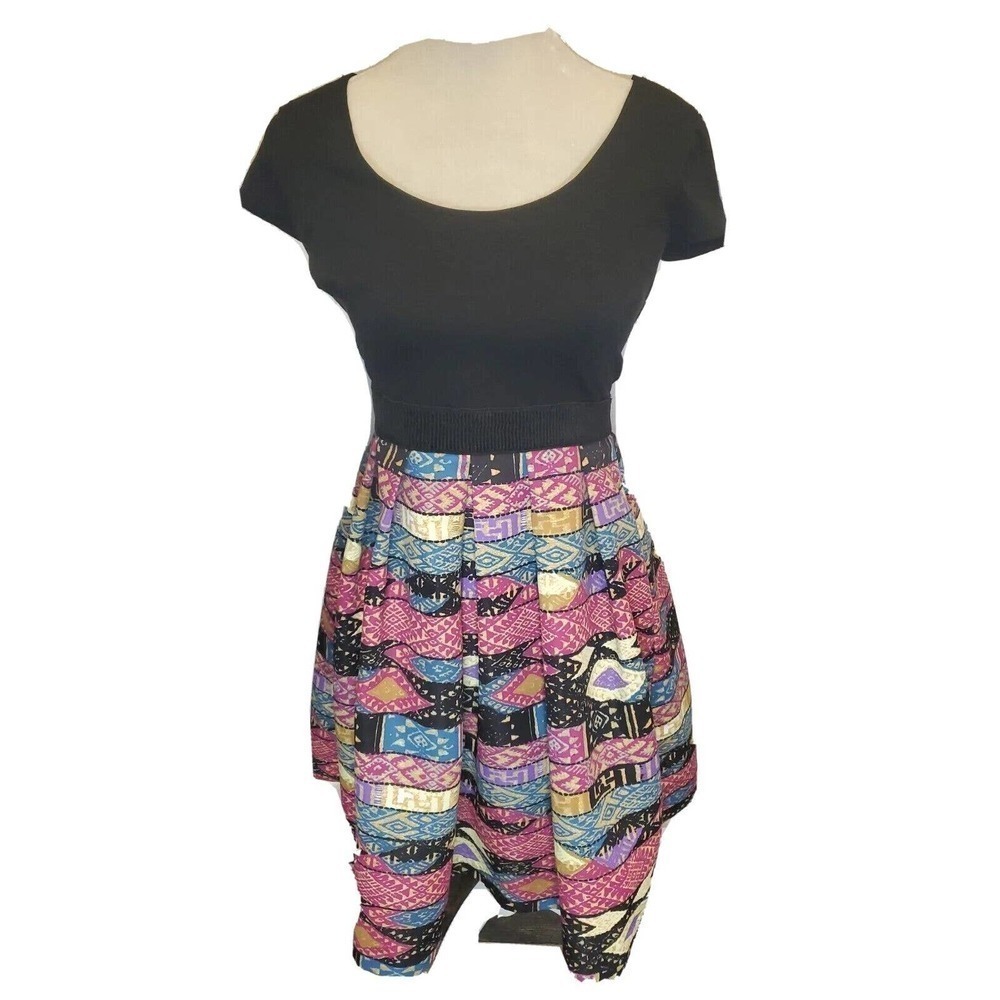 Plenty by Tracy Reese Mixed Media Short Sleeve Dress Size‎ 6